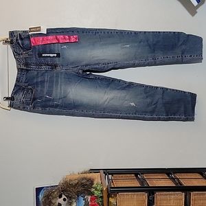Doll House High Waist Skinny Missing button 32/15